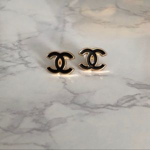 Repurposed Black Gold Chanel Buttons 